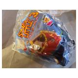 Pastel Plush Bunny, Crocheted Blanket, and Assorted Stuffed Toys