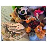 Lot of Plush Toys and Accessories including Stuffed Animals