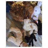 Lot of Plush Toys and Accessories including Stuffed Animals