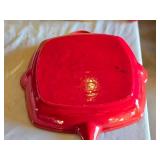 Lodge Cast Iron Grill Pan Set with Red Silicone Handle Holder and Other Cast Iron Grill Pan