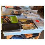 Nordic Ware Double Backsplash Griddle, Microwave Bacon/Meat Rack, and Crofton 11-Inch Grill Pan