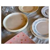 Assorted Dinnerware and Kitchen Items including Le Menu Plates, Glasses, and Accessories