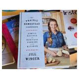 Collection of Cookbooks including "Joy of Cooking", "Taste of Home Cookbook", "The New Woman