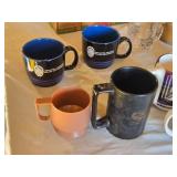 Lot of Assorted Coffee Mugs with Various Designs and Logos