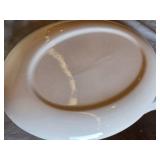 Vintage China Dinnerware Set with Floral Pattern and Serving Pieces