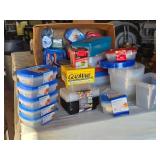 Huge Lot of Assorted Food Storage Containers including GladWare, SureFresh, and Betty Crocker Containers