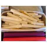 Large Lot Assorted Candles with Wax Melts and Accessories including LARGE Round Candle
