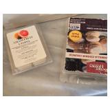 Large Lot Assorted Candles with Wax Melts and Accessories including LARGE Round Candle