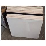 Giant Lot of Assorted Art and Framing Supplies including Dry Erase Boards, Mat Boards, and Sculpted Foam Speaker Grille