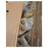 Giant Lot of Assorted Art and Framing Supplies including Dry Erase Boards, Mat Boards, and Sculpted Foam Speaker Grille