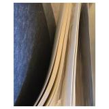 Giant Lot of Assorted Art and Framing Supplies including Dry Erase Boards, Mat Boards, and Sculpted Foam Speaker Grille