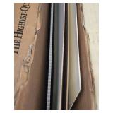 Giant Lot of Assorted Art and Framing Supplies including Dry Erase Boards, Mat Boards, and Sculpted Foam Speaker Grille