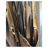 Giant Lot of Assorted Art and Framing Supplies including Dry Erase Boards, Mat Boards, and Sculpted Foam Speaker Grille