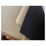 Giant Lot of Assorted Art and Framing Supplies including Dry Erase Boards, Mat Boards, and Sculpted Foam Speaker Grille