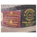 Lot of 2 Northwest Traders Pure New Wool Blankets
