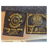 Lot of 2 Northwest Traders Pure New Wool Blankets