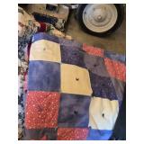 Quilts and Blankets Lot including Handmade Quilts, Fleece Blanket, and Bedding