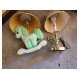 Rocking Horse Lamp and Brass Table Lamp Pair