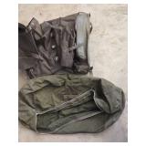 Military Surplus Backpack and Duffel Bag Set