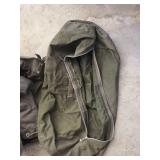 Military Surplus Backpack and Duffel Bag Set
