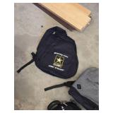 Lot of Backpacks and Bags including Nike Duffel, Endeavor Air Backpack, and U.S. Army Bag