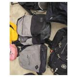 Lot of Backpacks and Bags including Nike Duffel, Endeavor Air Backpack, and U.S. Army Bag
