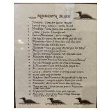 Base - Minnesota Blues Framed Print