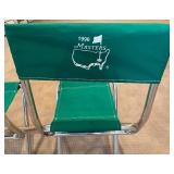 Base - Masters Folding Chairs - 1996, Green Canvas (Lot of 2)