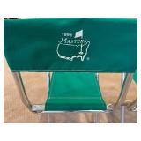 Base - Masters Folding Chairs - 1996, Green Canvas (Lot of 2)