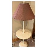 LL- Floor Lamp with Built-In Round Table Shelf