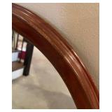 LL- Round Wood-Framed Mirror