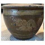 LLP - Dragon-Pattern Stoneware Planters