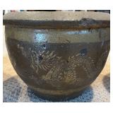 LLP - Dragon-Pattern Stoneware Planters