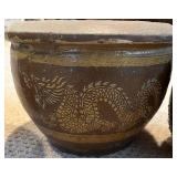 LLP - Dragon-Pattern Stoneware Planters