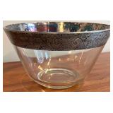 DR - Vintage Dorothy Thorpe Silver Rim Serving Bowl