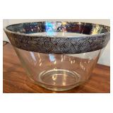 DR - Vintage Dorothy Thorpe Silver Rim Serving Bowl