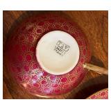 DR - 2x Vintage Teacups & Saucers with Creamer