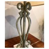 DR - Wrought Iron Table Lamp With Marble Base