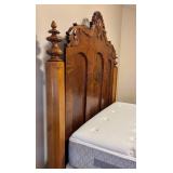 LBR - Antique Victorian Carved Four-Poster Bed