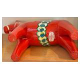 LL - Large Dala Horse - Hand-Painted Red Wooden Folk Art Figure