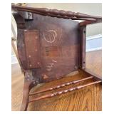 LR - Antique Chippendale-Style Mahogany Ladder-Back Child Chair