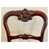 LR - Antique Chippendale-Style Mahogany Ladder-Back Child Chair