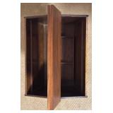 LL - Vintage Wooden Sewing Box on Pedestal Stand