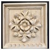 LL - 1985HPT Vintage Style Plaster Wall Panels - Floral Relief Duo