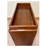 LBR - Antique Wooden Dry Sink Cabinet - Dark Brown, 2 Doors