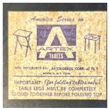 LBR - Artex Tables TV Trays - Vintage Folding Fruit-Print Nesting Tables