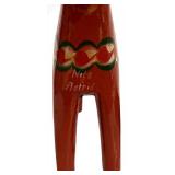 LL - Nils Astrid Dala Horse Pair - Hand-Painted Red Swedish Folk Art