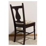 LL - Vintage Hitchcock-Style Side Chair with Needlepoint Upholstery