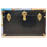 LL - Vintage Trunk Chest with Brass Hardware & Key