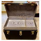 LL - Vintage Trunk Chest with Brass Hardware & Key
